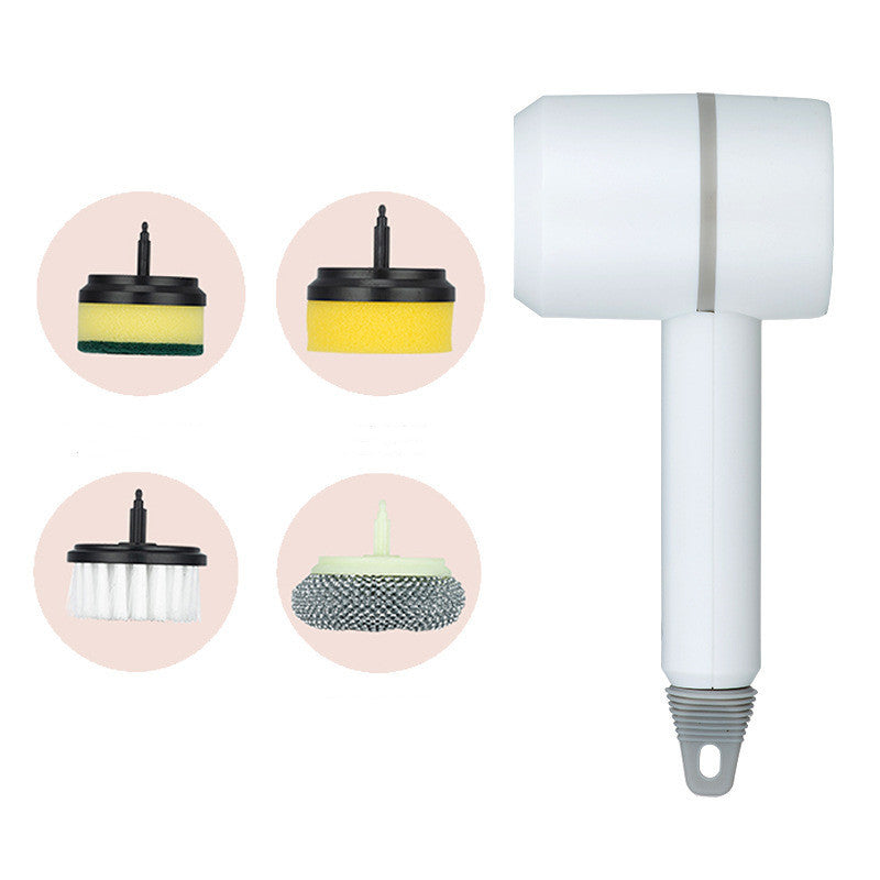 Electric Cleaning Brush – USB Rechargeable Spin Scrubber for Kitchen, Bathroom & Tiles