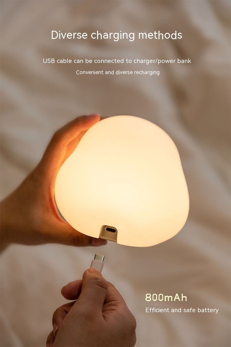 Cute Duck LED Night Lamp – Rechargeable Silicone Touch Light for Kids