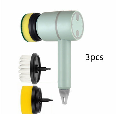 Electric Cleaning Brush – USB Rechargeable Spin Scrubber for Kitchen, Bathroom & Tiles
