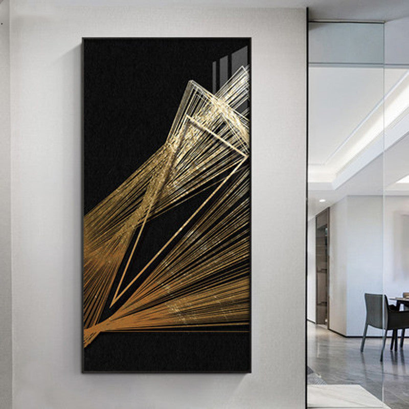 Modern Geometric Wall Art – Abstract Canvas Painting for Home Décor