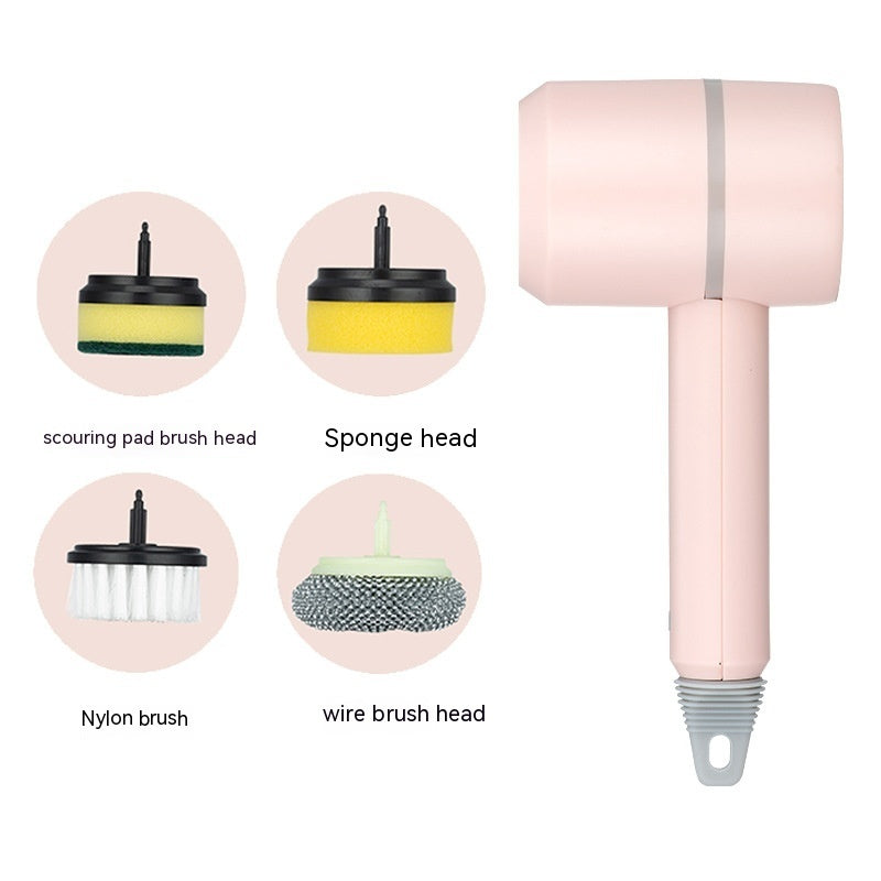 Electric Cleaning Brush – USB Rechargeable Spin Scrubber for Kitchen, Bathroom & Tiles
