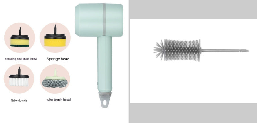 Electric Cleaning Brush – USB Rechargeable Spin Scrubber for Kitchen, Bathroom & Tiles