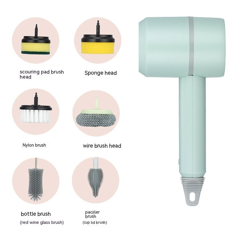 Electric Cleaning Brush – USB Rechargeable Spin Scrubber for Kitchen, Bathroom & Tiles
