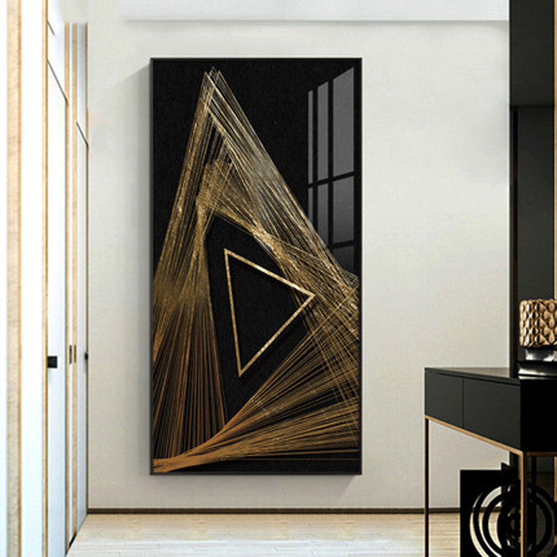 Modern Geometric Wall Art – Abstract Canvas Painting for Home Décor