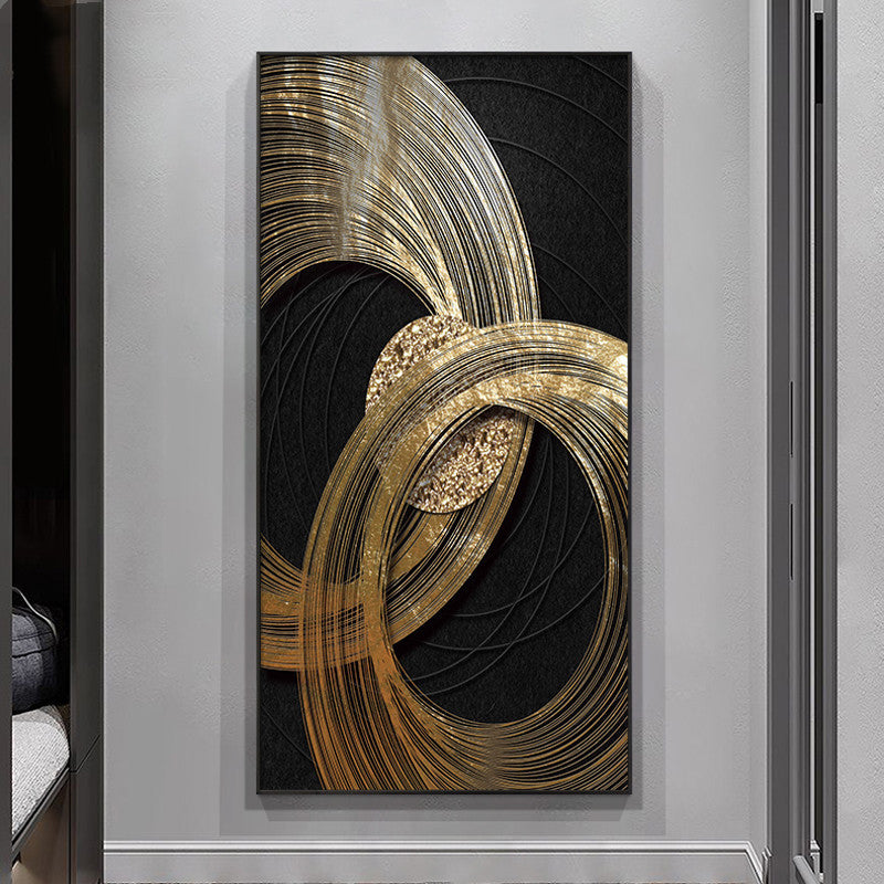 Modern Geometric Wall Art – Abstract Canvas Painting for Home Décor
