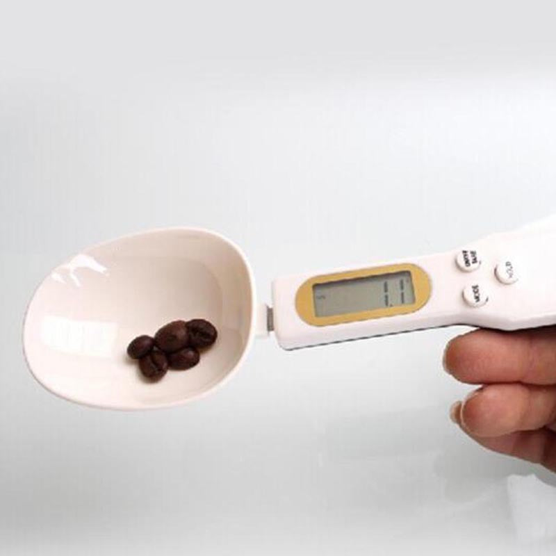 LCD Digital Kitchen Measuring Spoon Scale – Electronic Food Weight Scale for Coffee, Tea, Sugar, Spices & Baking