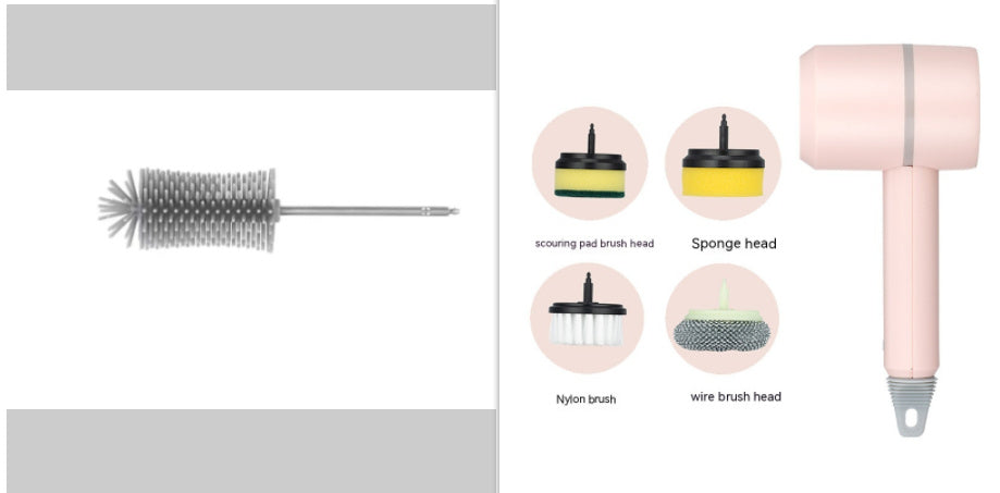 Electric Cleaning Brush – USB Rechargeable Spin Scrubber for Kitchen, Bathroom & Tiles