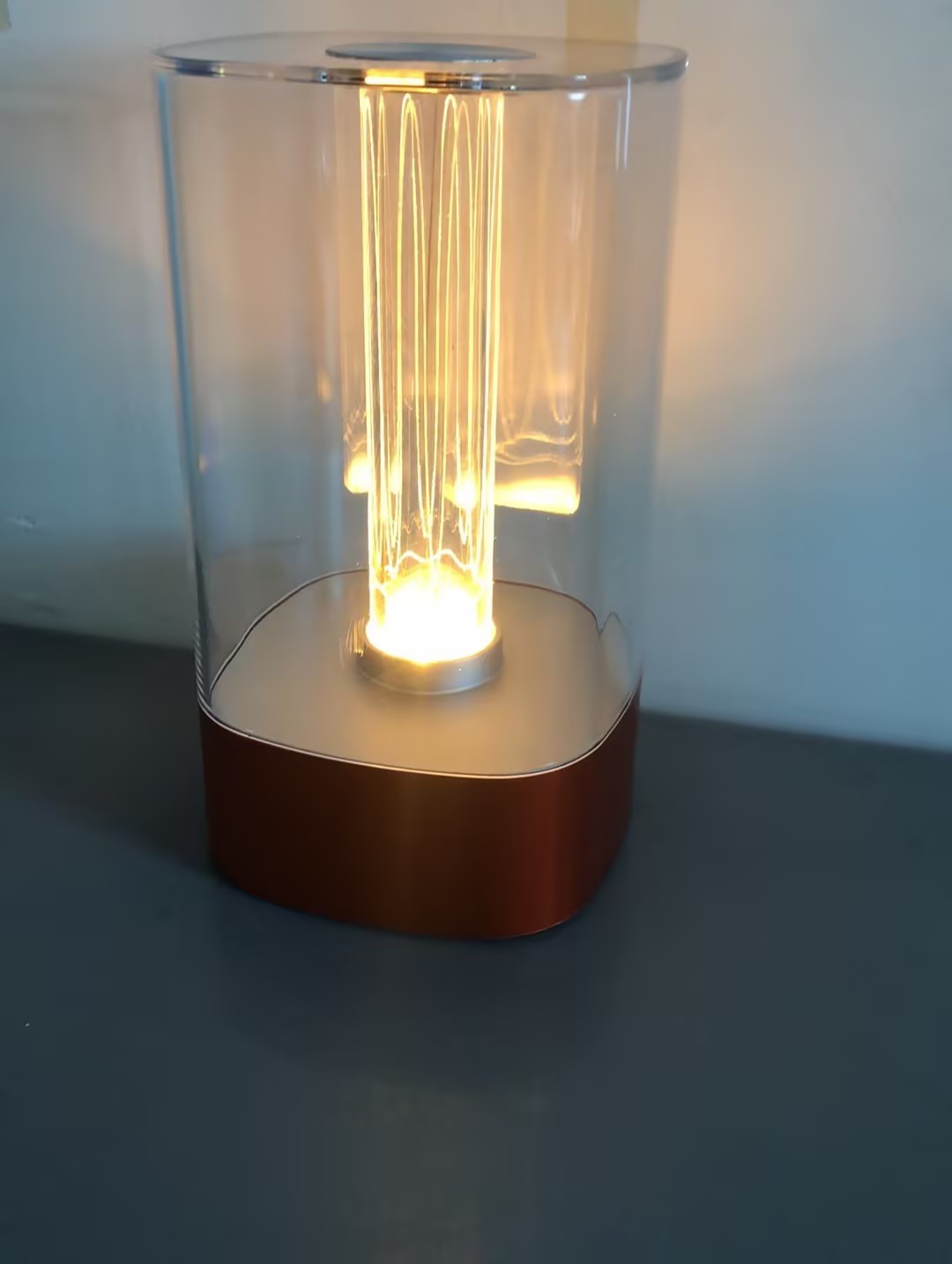 LED Touch Night Lamp – USB Rechargeable Bedside Ambient Light