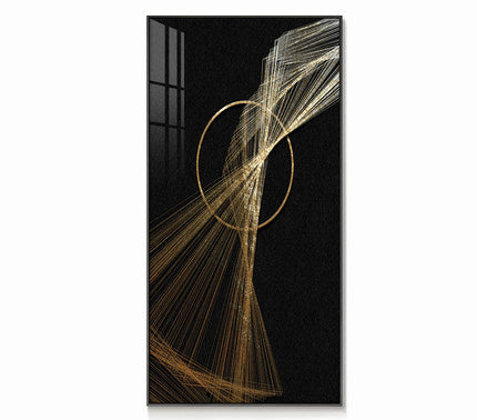 Modern Geometric Wall Art – Abstract Canvas Painting for Home Décor