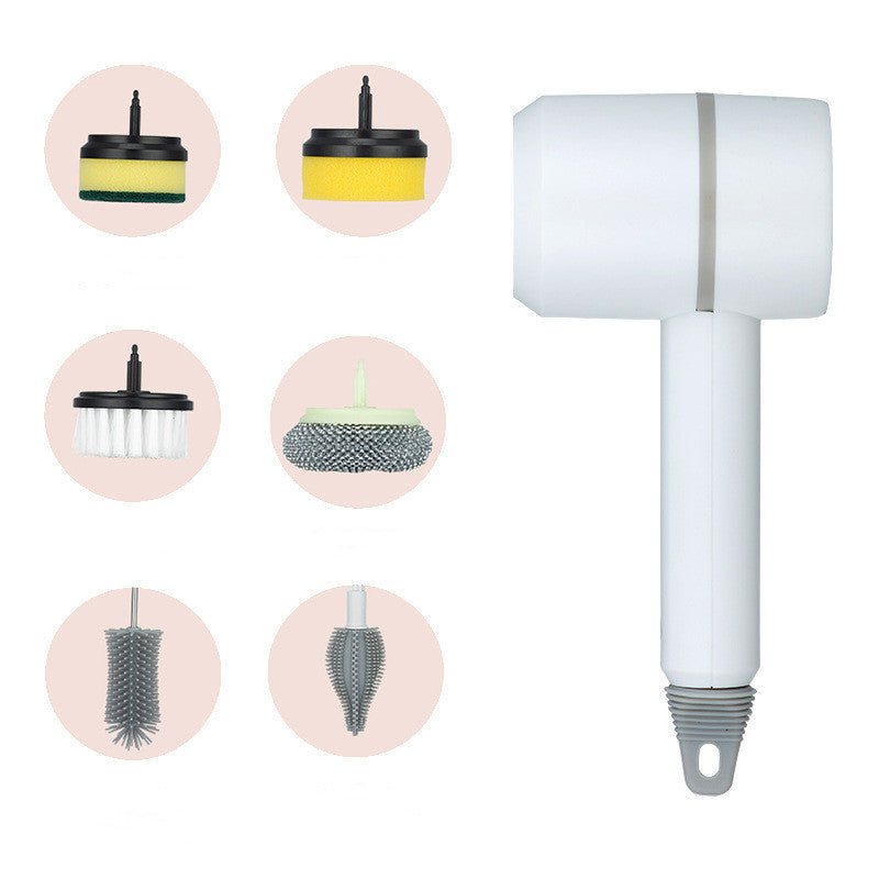 Electric Cleaning Brush – USB Rechargeable Spin Scrubber for Kitchen, Bathroom & Tiles