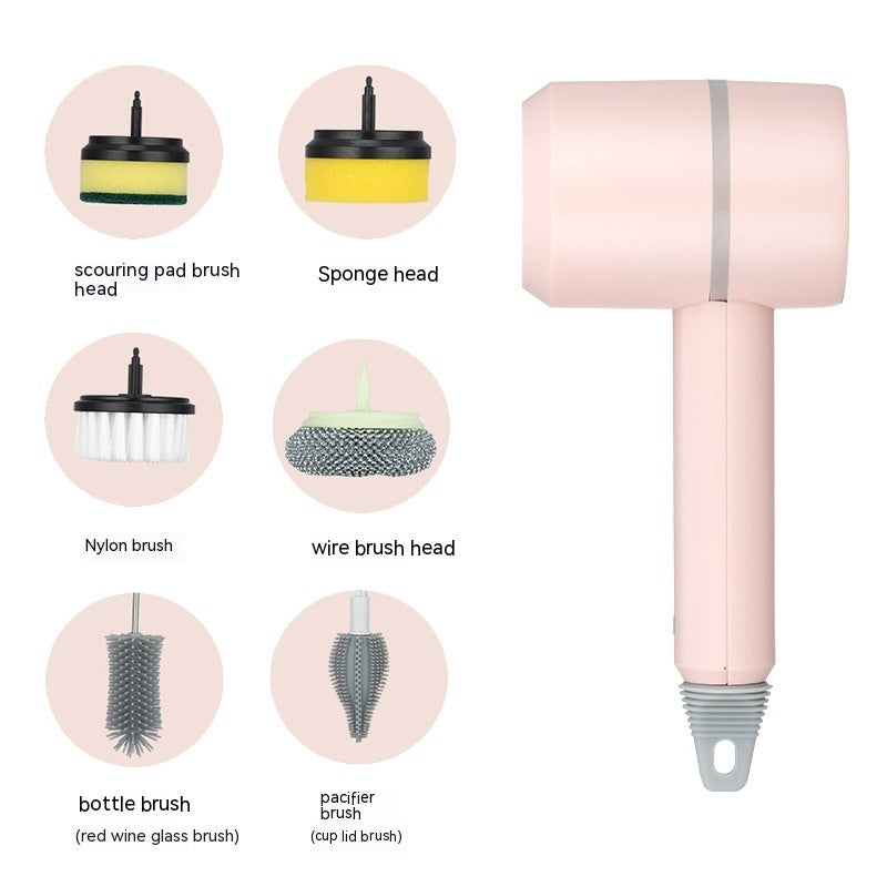 Electric Cleaning Brush – USB Rechargeable Spin Scrubber for Kitchen, Bathroom & Tiles