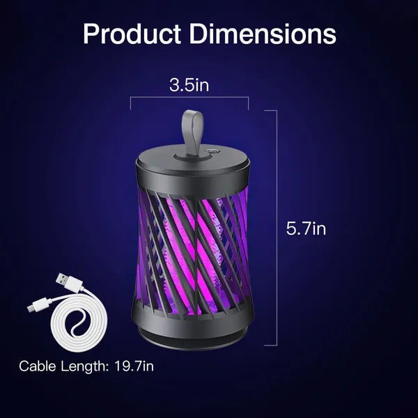 Rechargeable Mosquito Killer Lamp – Electric Bug Zapper with Night Light