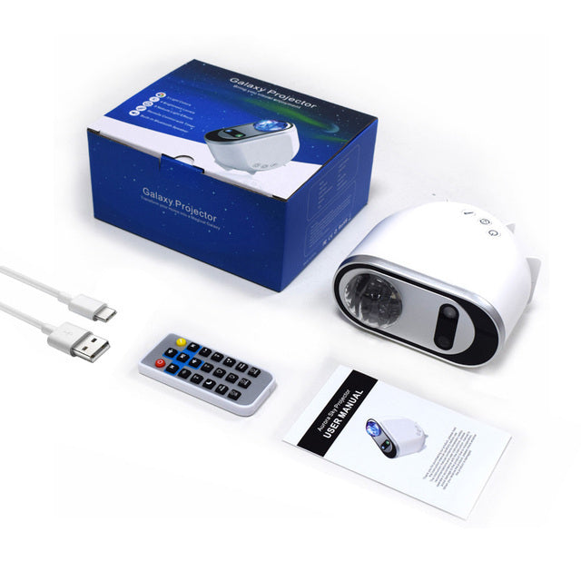 Aurora Borealis Galaxy Projector – LED Star & Moon Night Light for Bedroom, Home Décor & Gifts