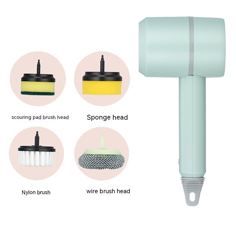 Electric Cleaning Brush – USB Rechargeable Spin Scrubber for Kitchen, Bathroom & Tiles