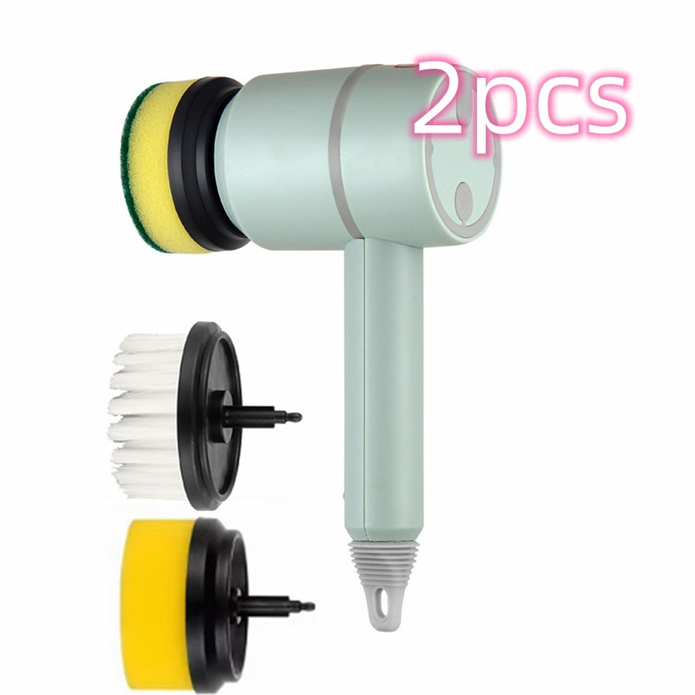 Electric Cleaning Brush – USB Rechargeable Spin Scrubber for Kitchen, Bathroom & Tiles
