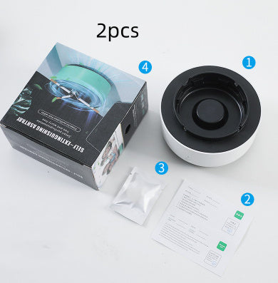Automatic Smoke Removal Air Purifier Ashtray – USB Rechargeable Odor Eliminator For Home, Office & Car