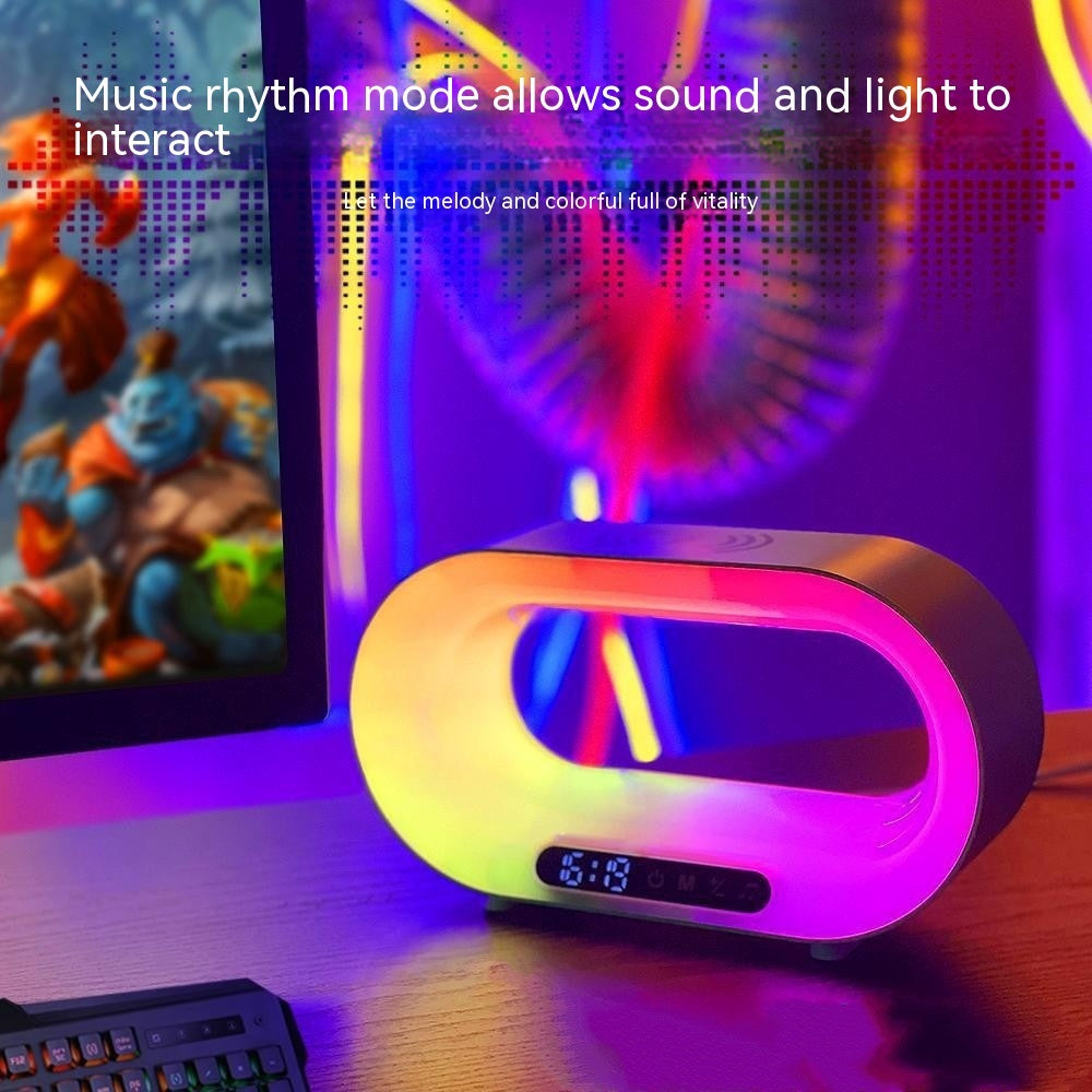 3-in-1 Smart LED Night Light with Wireless Charger & Clock