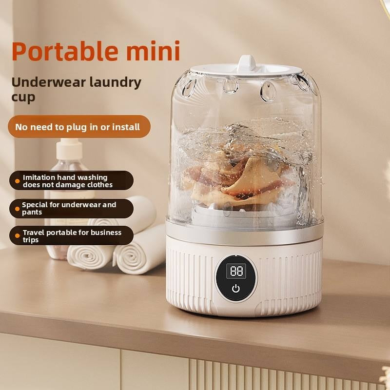 Mini Portable Washing Machine – Rechargeable Underwear & Socks Washer