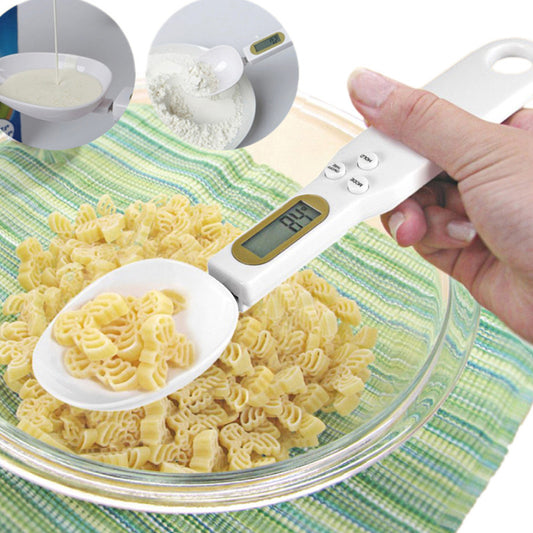 LCD Digital Kitchen Measuring Spoon Scale – Electronic Food Weight Scale for Coffee, Tea, Sugar, Spices & Baking