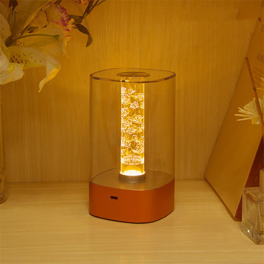 LED Touch Night Lamp – USB Rechargeable Bedside Ambient Light