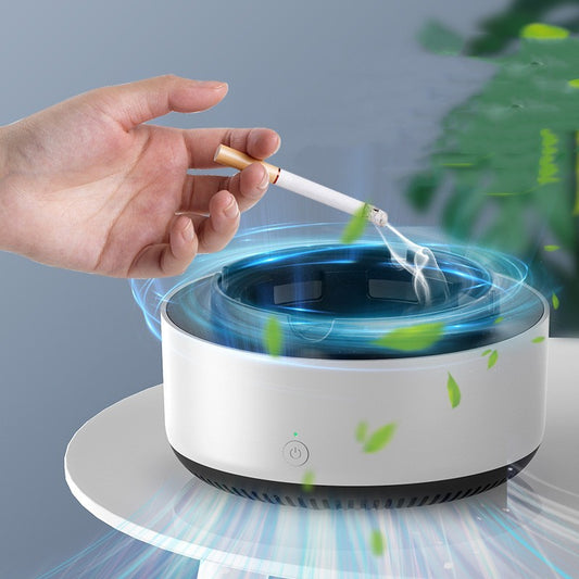 Automatic Smoke Removal Air Purifier Ashtray – USB Rechargeable Odor Eliminator For Home, Office & Car