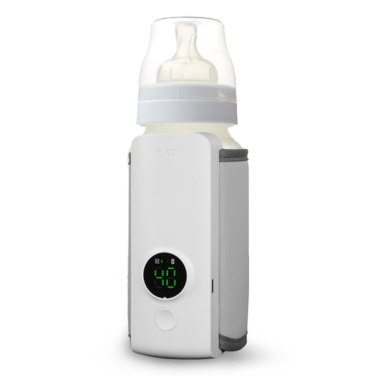 Portable Baby Bottle Warmer – USB Rechargeable Milk Warmer with 6 Heating Levels