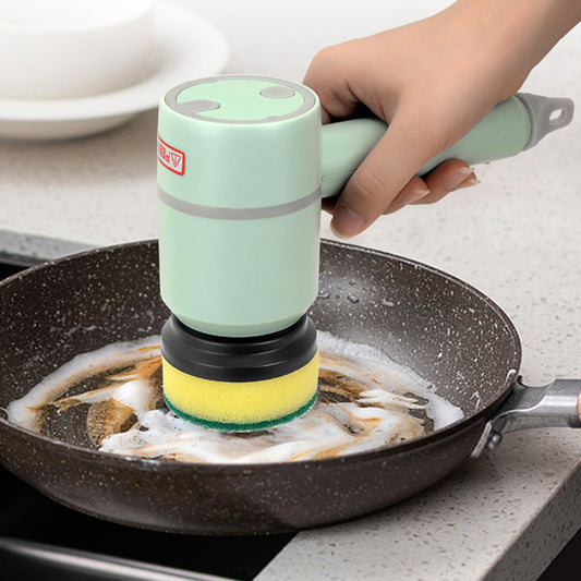 Electric Cleaning Brush – USB Rechargeable Spin Scrubber for Kitchen, Bathroom & Tiles