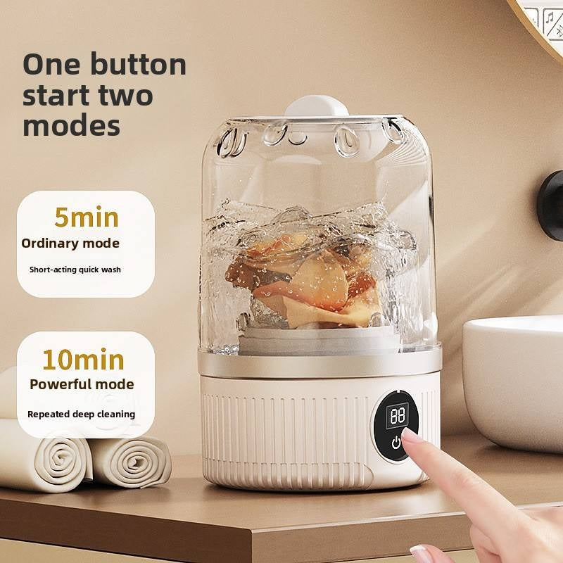 Mini Portable Washing Machine – Rechargeable Underwear & Socks Washer